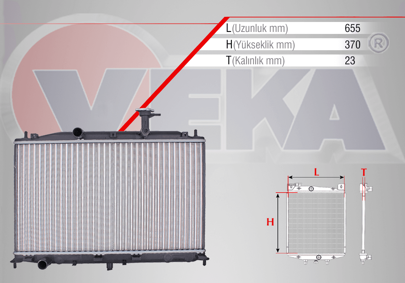 SU RADYATORU MEKANIK HYUNDAI ACCENT ERA 1.4i 16v M-T 2006-2012