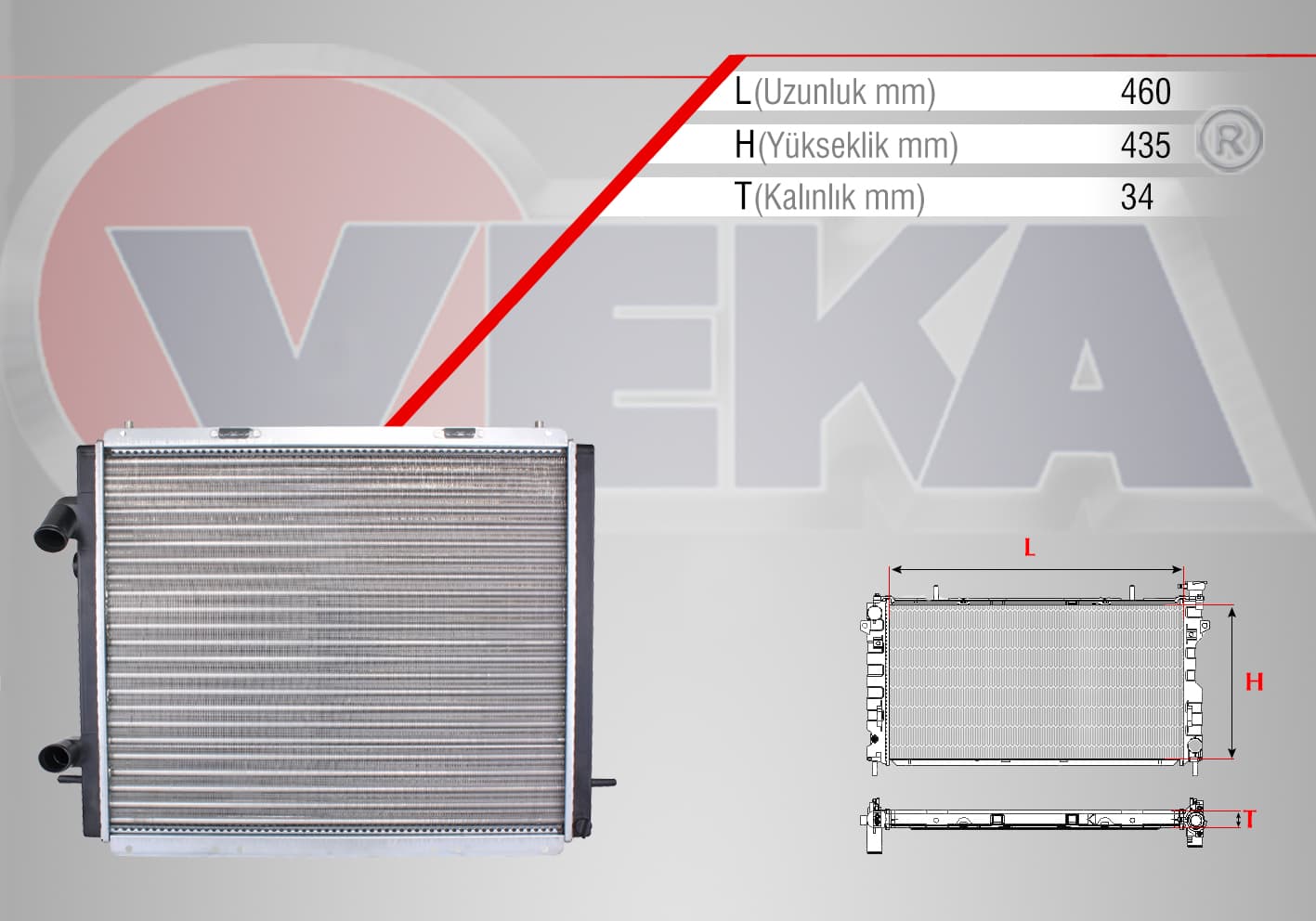SU RADYATORU MEKANIK RENAULT EXPRESS (F40,G40) 1.9 D M-T 1985-1998