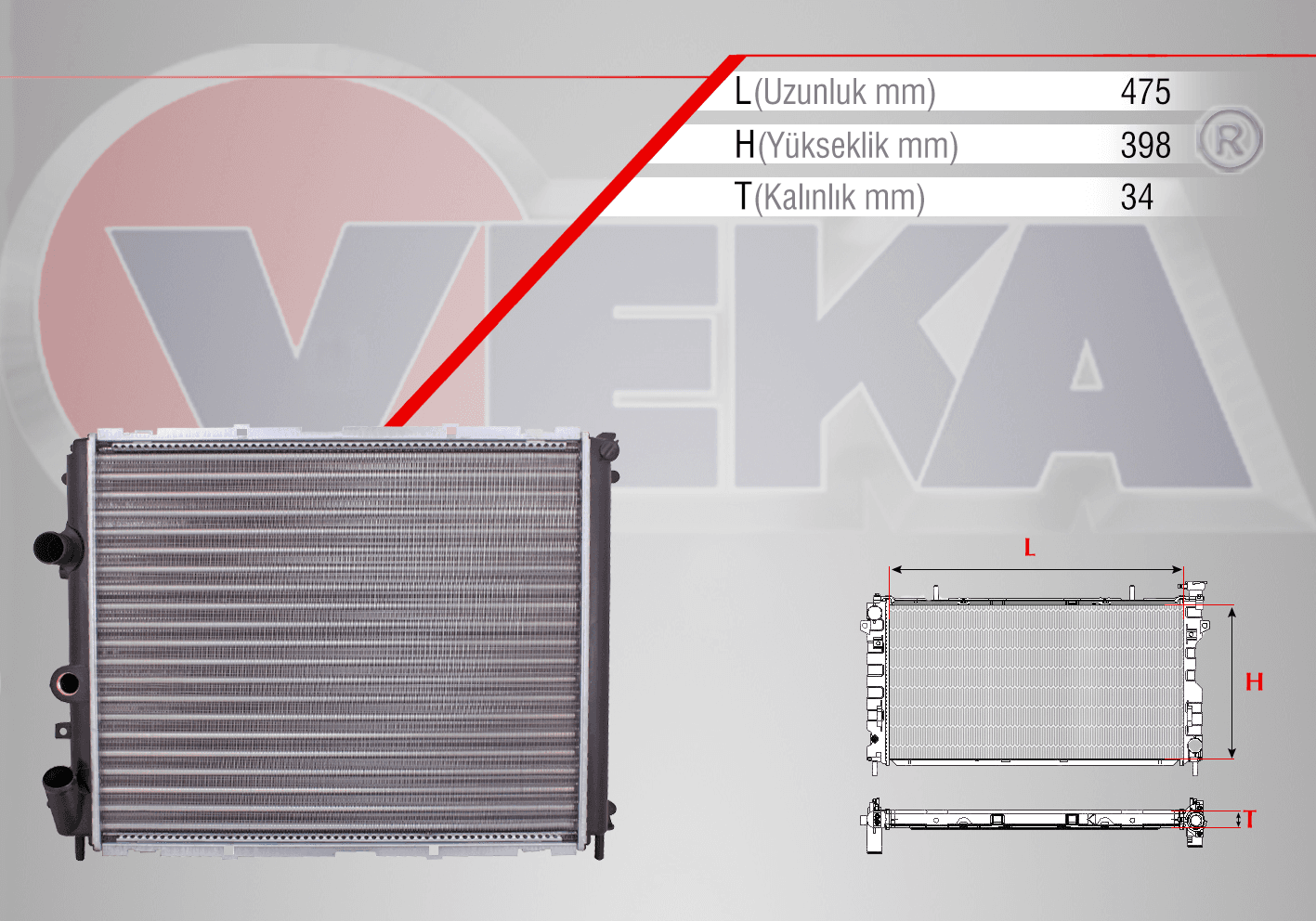 SU RADYATORU MEKANIK RENAULT CLIO II (BB0/1/2,CB0/1/2) 1.2 M-T 1998-2005