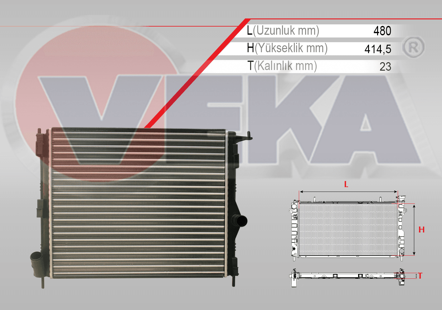SU RADYATORU MEKANIK DACIA LOGAN (LS) 1.4 MPI M-T AC- 2004-2012