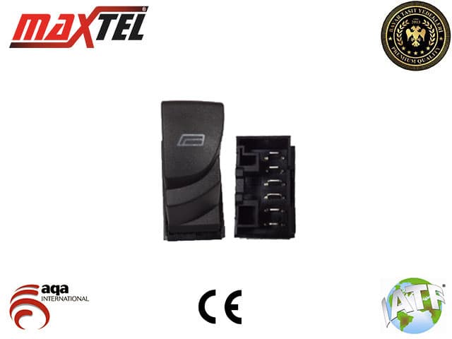 CAM ACMA DUGMESI ON SOL IC 6 PIN TEKLI SIYAH KASASIZ DUCATO II