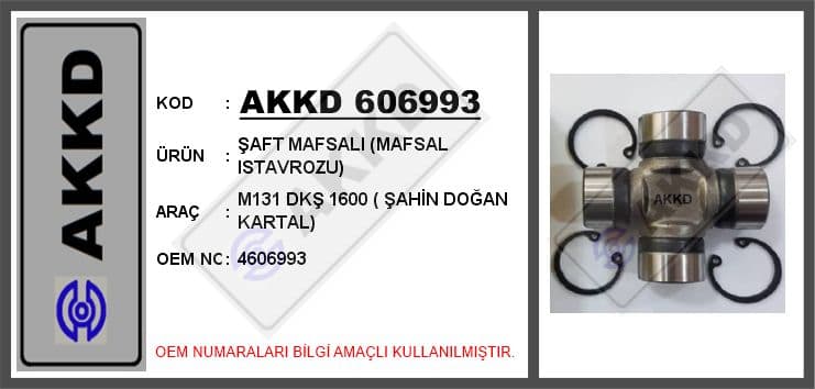 SAFT MAFSALI (MAFSAL ISTAVROZU) M131 DKS 1600 ( SAHIN DOGAN KARTAL)