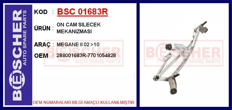 ON CAM SILECEK MEKANIZMASI MEGANE II 2002-2010