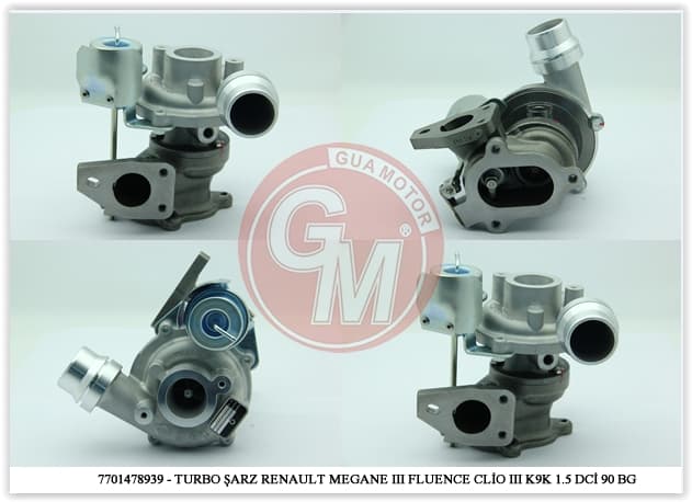 TURBO SARJ CLIO III 05> CLIO IV 12> FLUENCE 09> KANGOO 05> MEGANE III 09> SYMBOL III 13>