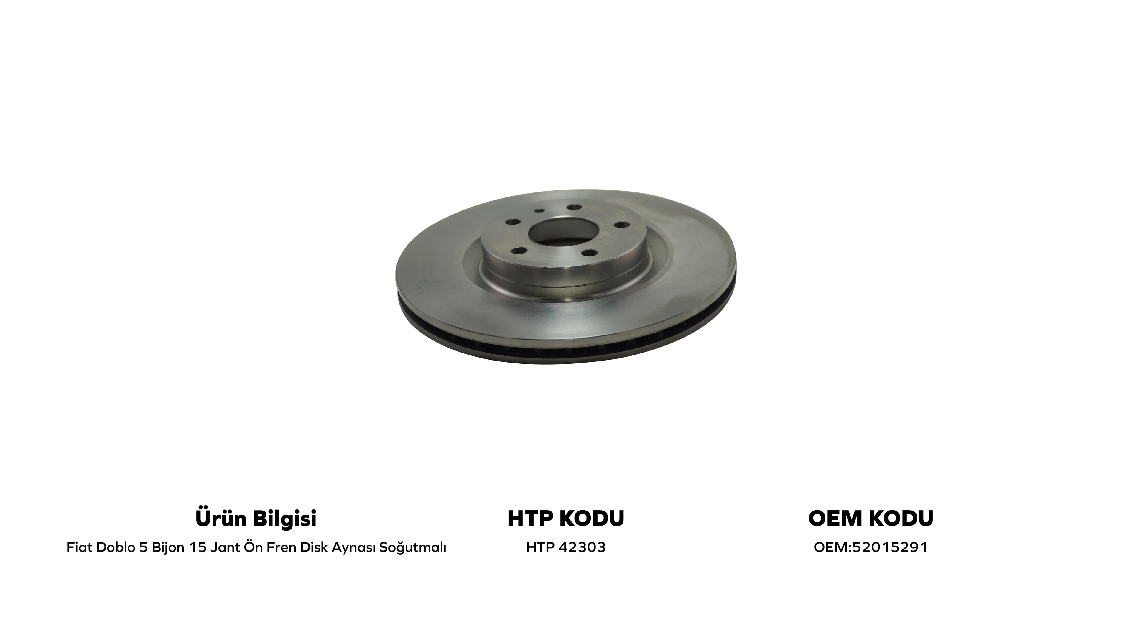 ON FREN DISK AYNASI SOGUTMALI 284mm 5 BIJON DOBLO