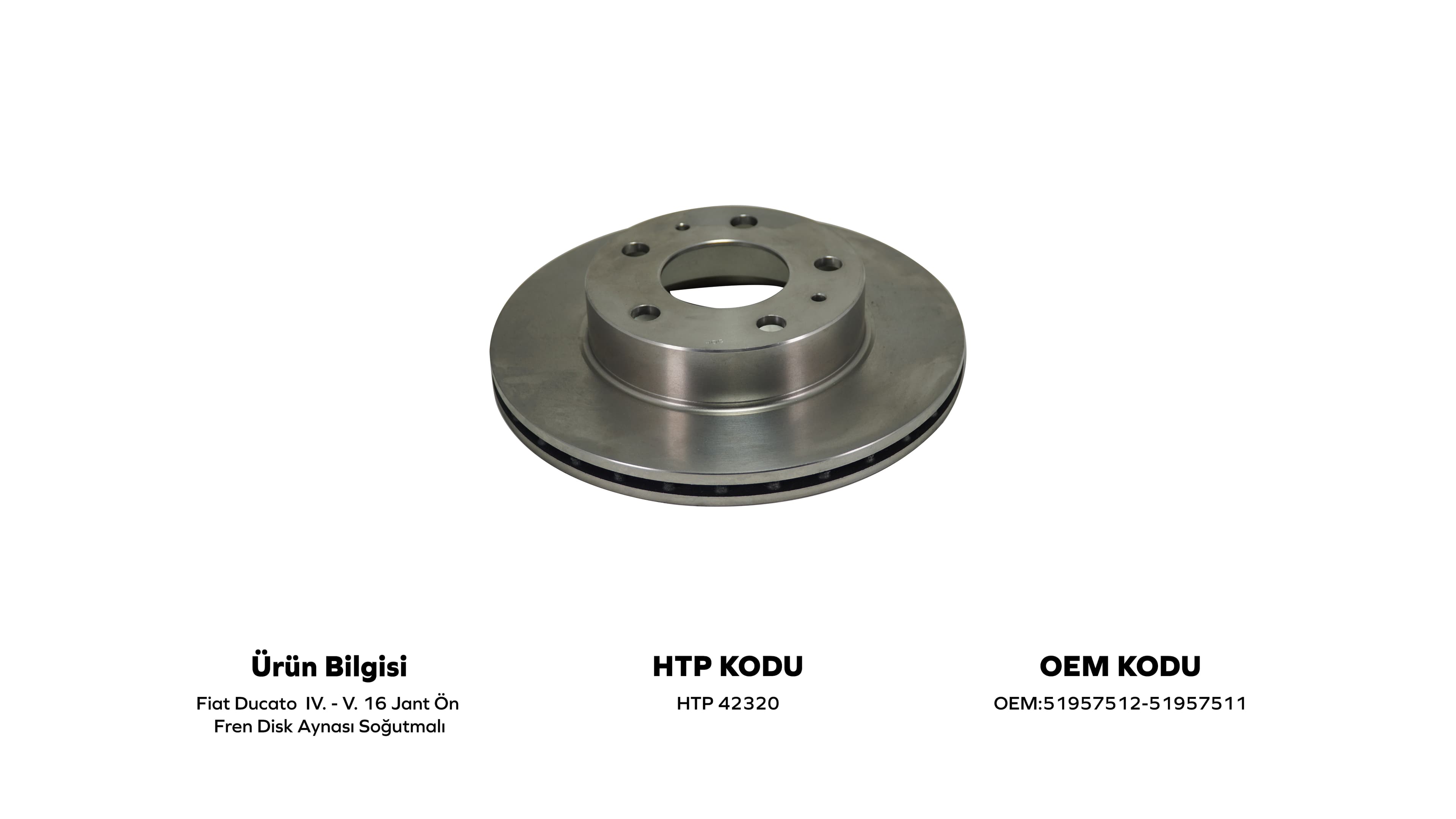 ON FREN DISK AYNASI SOGUTMALI 16 JANT DUCATO IV/V
