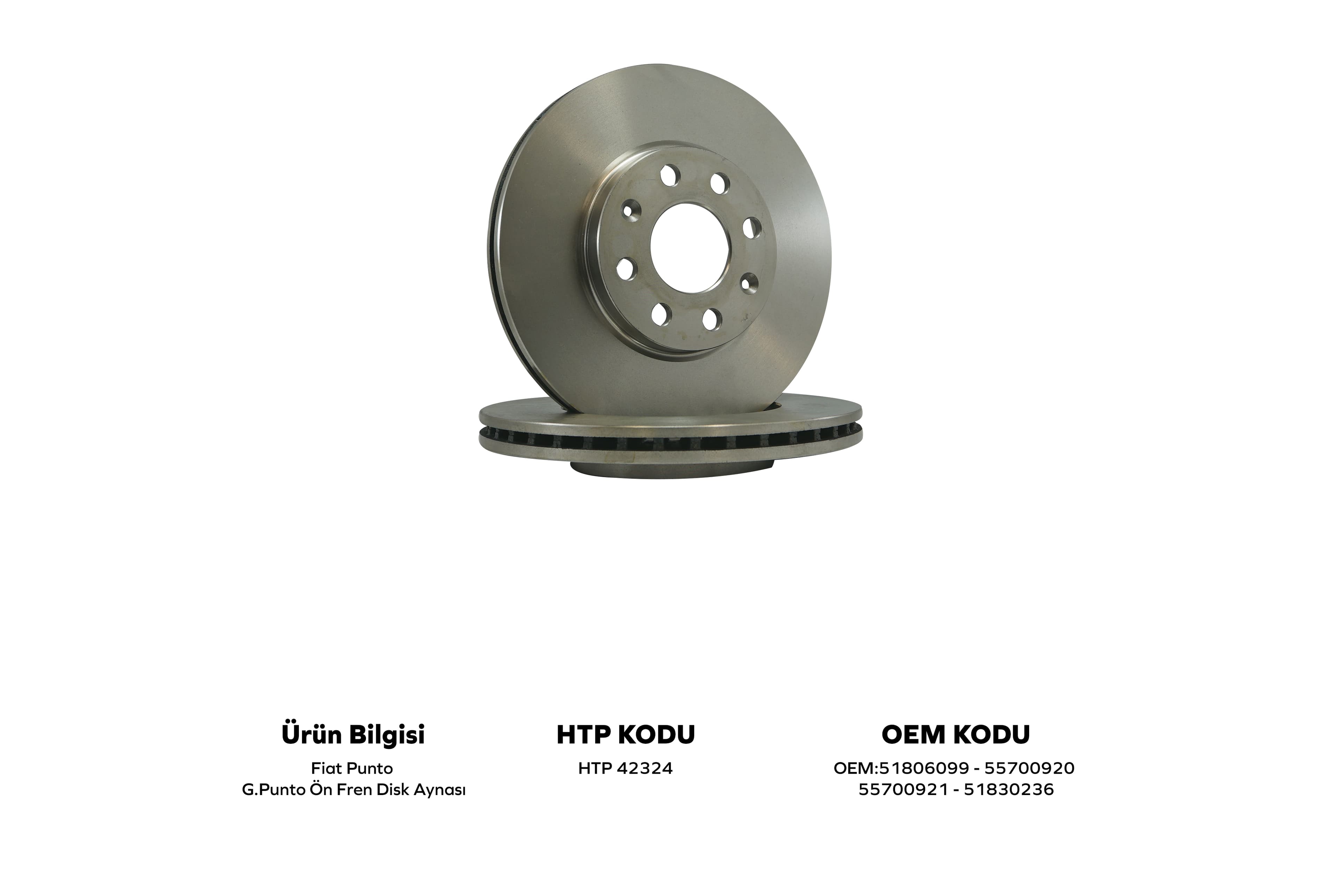 ON FREN DISK AYNASI HAVALI 257mm G.PUNTO/EVO