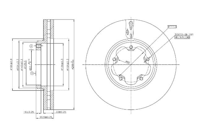 FREN DISK ON HAVA KANALLI 288-5 FORD TRANSIT CUSTOM V362 14-