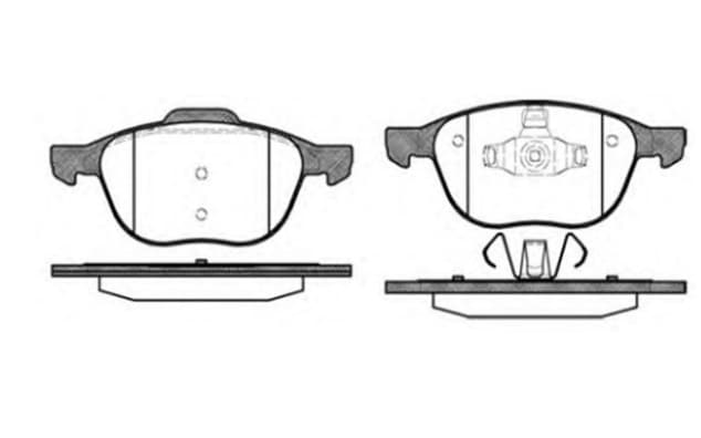 ON FREN DISK BALATA ( FORD : FOCUS CMAX 04-15 ) ( MAZDA3 03>10 ) (VOLVO S40-V50-C30-C70) (04-13) (15-16)