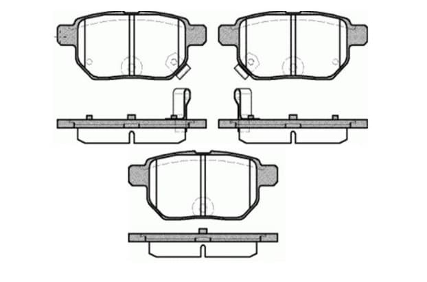 ARKA FREN BALATASI COROLLA 1.4 1.6 VVTI BENZINLI 2007-2012/AURIS 2007-2012 1.4 1.6 VVTI