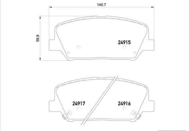BALATA FREN ON-(HYUNDAI: I30 2012>>/ ELANTRA 1.6 11->15 /KIA: CEED 2012>> )