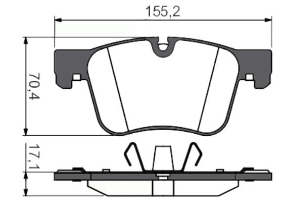 FREN BALATASI ON CAPI 304MM (PEUGEOT: 308 II 1.2VTI 1.2THP 1.6 2.0HDI 13-/ PEUGEOT : RIFTER 1.6 HDI / CITROEN: C4 PICASSO II / OPEL : GRANDLAND X 1.2-