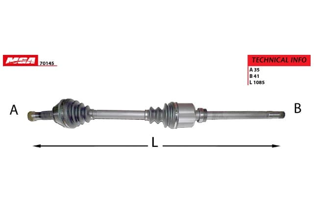 AKS SAG 54D ABSLI ( PEUGEOT : BOXER CITROEN : JUMPER FIAT : DUCATO 18Q )