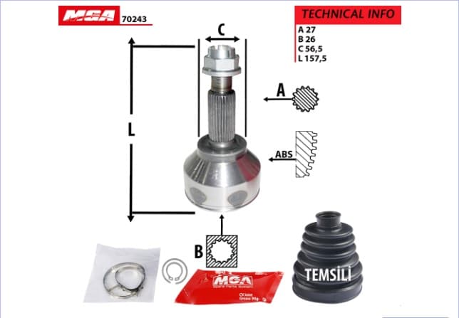 AKS KAFASI DIS - RENAULT TRAFIC II