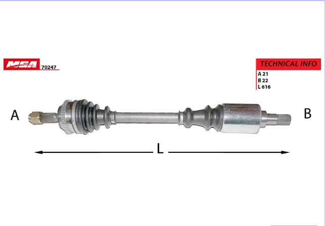 AKS SOL ABSLI 48D 106GTI CITROEN SAXO VTS 1.699