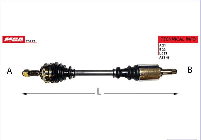 AKS SOL ABSLI 48D 106 CITROEN SAXO 1.4 1.5D 1.6 99