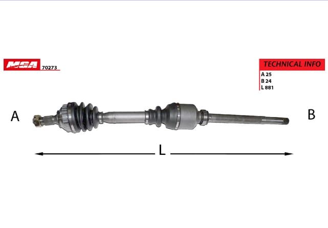 AKS SAG 306 2.0 S16 X2.0 S16 GTI ABSLI 29D