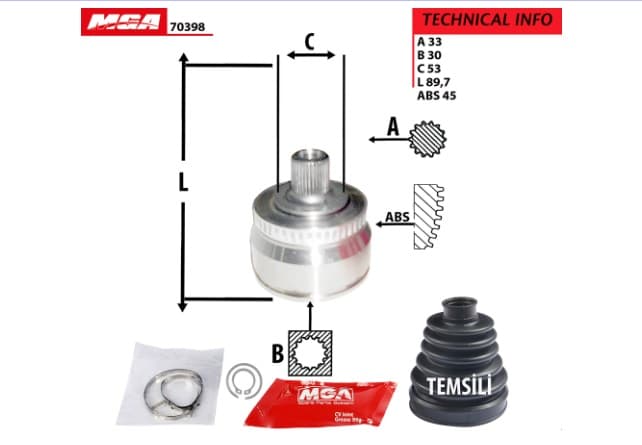 DIS AKS KAFASI VW PASSAT 97-05AUDI A4 95-01
