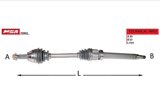 AKS KOMPLE SAG FORD FOCUS 1.6 ZETEC 98- 05