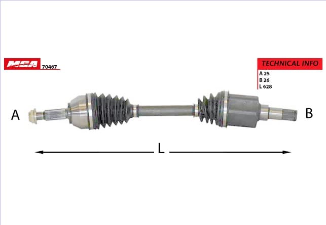AKS KOMPLE SOL FORD CONNECT 1.8TDCI 75/90/110PS 02-13
