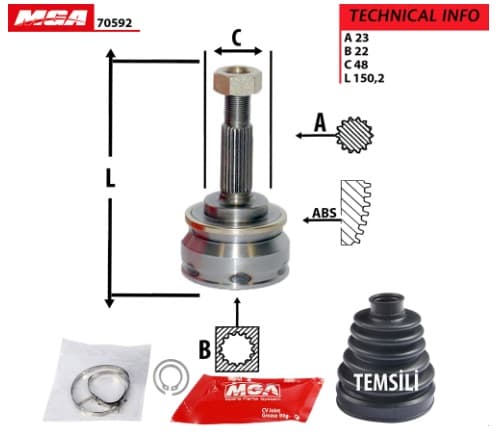 AKS KAFA DIS-NISSANMICRA-K11 92/021.3 23x22x48