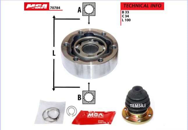 IC AKS KAFASI VW GOLF 98-14AUDI A3 97-03SEAT LEON 00-13SKODA OCTAVIA 97-13