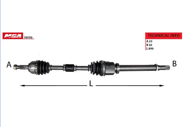 AKS KOMPLE SAG-MAN.-NISSANMICRA 1.0-1.2-1.3-1.4-1.603/10 / NOTE 1.4-1.606/