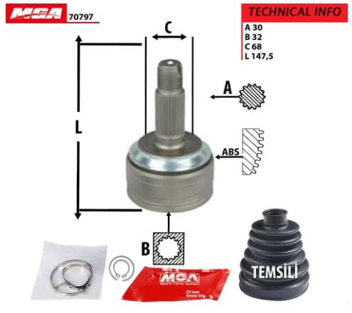 AKS KAFA DIS-HONDACRV 07/11CRV 2.4 06/ / ACCORD 2.4 08/