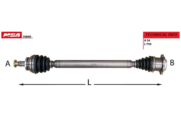 AKS KOMPLE SAG-VWPOLO/SKODAFABIA/SEATCORDOBA/IBIZA1,4 TDI