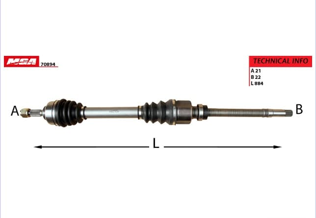 AKS SAG KOMPLE - 206 TU3A- TU3JP- ET3J4-DV4TD