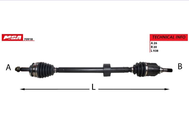 AKS KOMPLE SAG MANUEL TOYOTA COROLLA 1.4 D4D 2012-2018 6 ILERI / AURIS 1.4 D4D 2012-2018/ VERSO 1.4 D4D 2010-2018