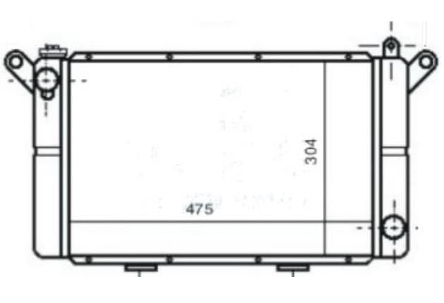 SU RADYATORU MEKANIK ( RENAULT : R12 ) 475×304×42
