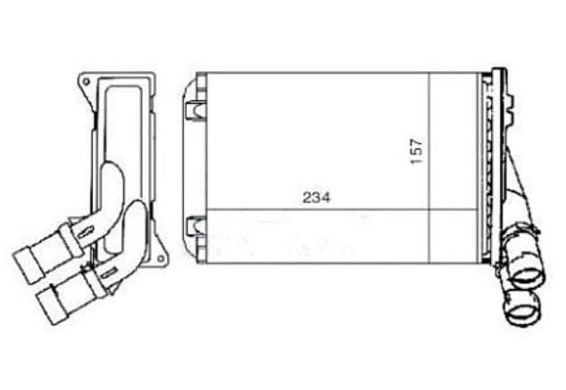 KALORIFER RADYATORU MEKANIK ( PEUGEOT : 306 CITROEN : XSANTIA XSARA ZX ) 234×157