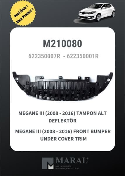 ON TAMPON ALT MUHAFAZASI (DEFLEKTORU) MEGANE III
