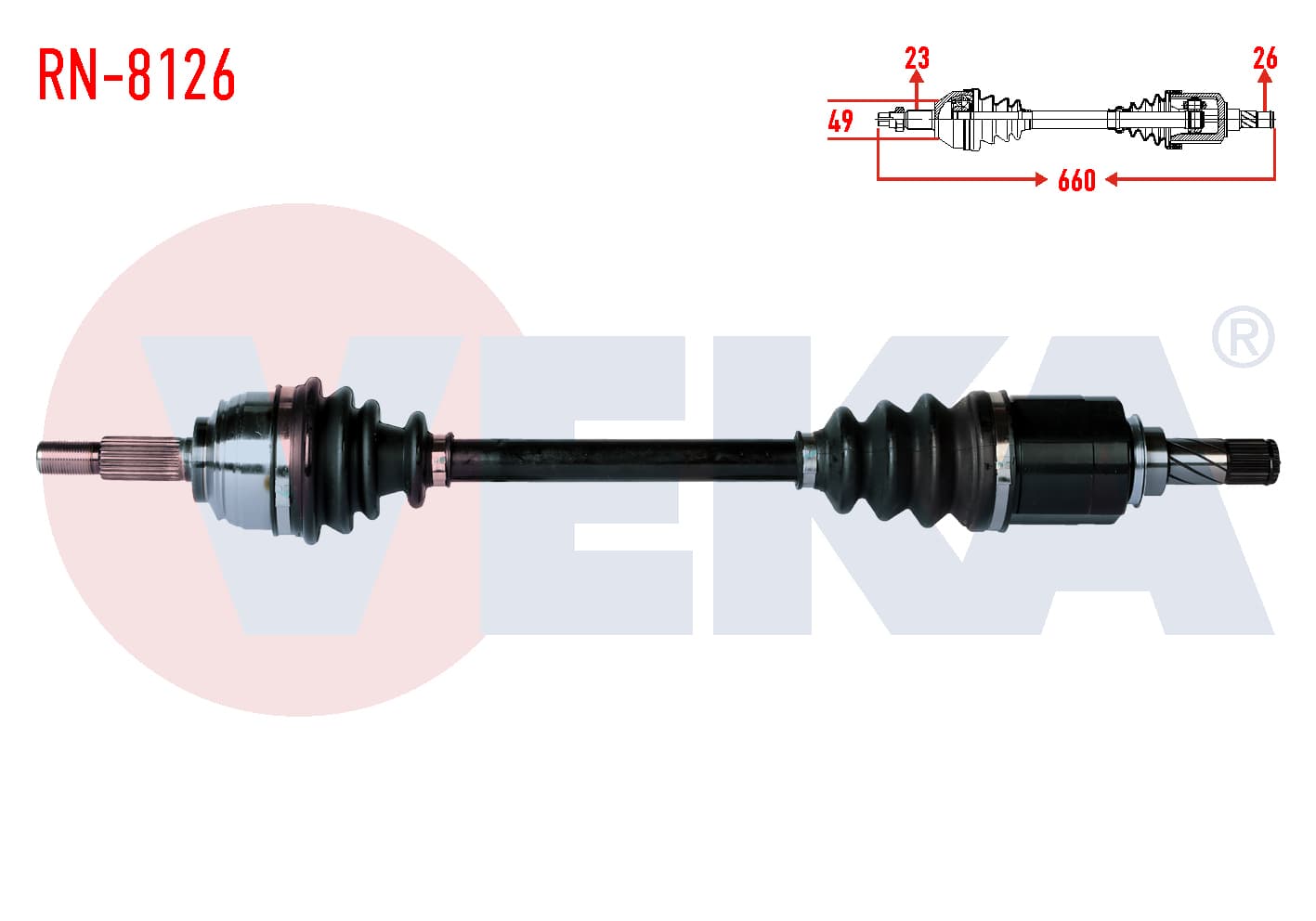 KOMPLE AKS SOL ON DACIA SANDERO STEPWAY 1.5 DCI UZUNLUK 660mm 2012-