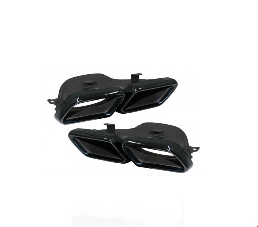ARKA EGZOZ UCU SET (SİYAH) YENİ C63 AMG 2019-